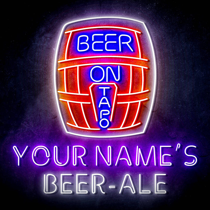 Custom Ultra-Bright Home Brew Brewery Beer-Ale LED Sign with Remote (Neon-Style, LED Technology) - LED Gift Works