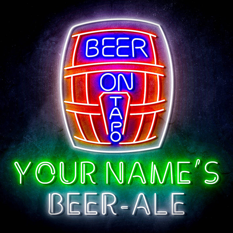 Custom Ultra-Bright Home Brew Brewery Beer-Ale LED Sign with Remote (Neon-Style, LED Technology) - LED Gift Works
