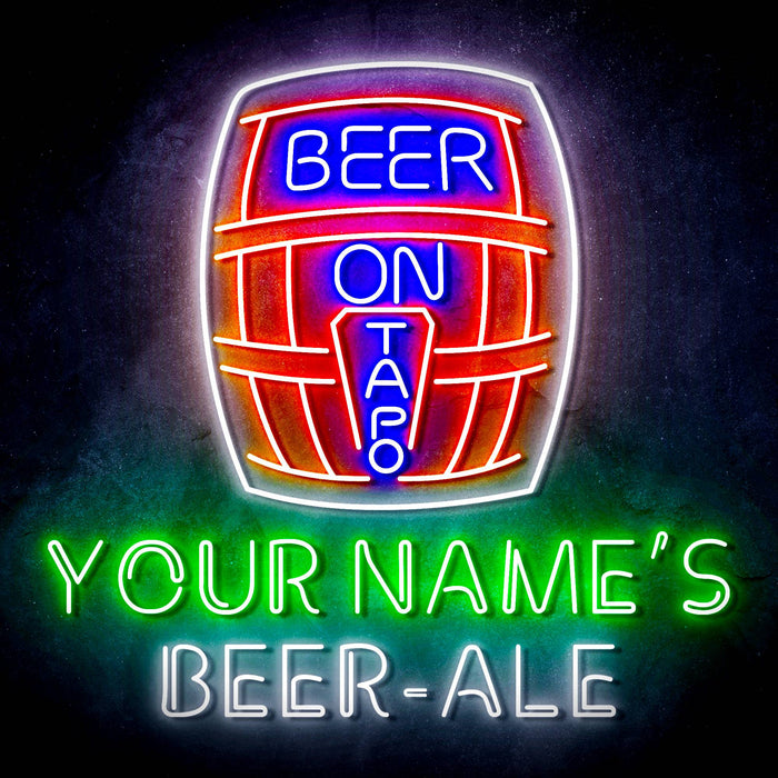 Custom Ultra-Bright Home Brew Brewery Beer-Ale LED Sign with Remote (Neon-Style, LED Technology) - Way Up Gifts