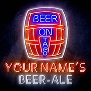 Custom Ultra-Bright Home Brew Brewery Beer-Ale LED Sign with Remote (Neon-Style, LED Technology) - LED Gift Works