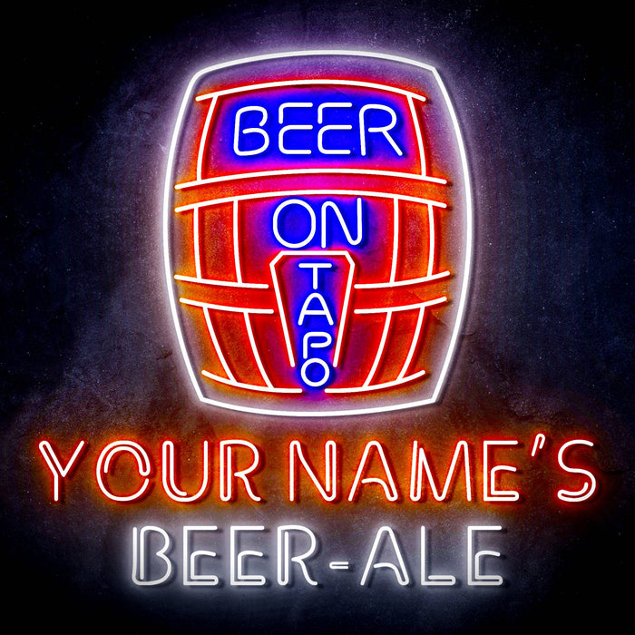 Custom Ultra-Bright Home Brew Brewery Beer-Ale LED Sign with Remote (Neon-Style, LED Technology) - Way Up Gifts