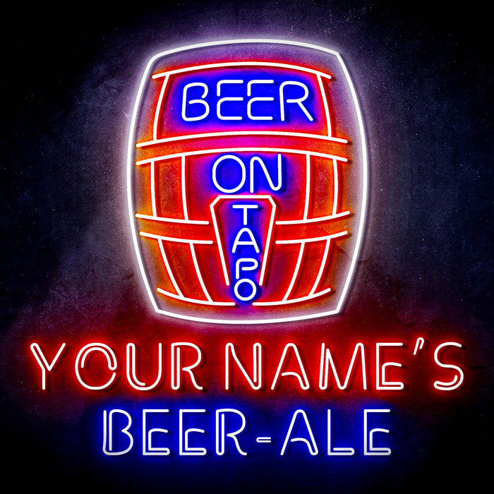 Custom Ultra-Bright Home Brew Brewery Beer-Ale LED Sign with Remote (Neon-Style, LED Technology) - Way Up Gifts