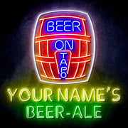 Custom Ultra-Bright Home Brew Brewery Beer-Ale LED Sign with Remote (Neon-Style, LED Technology) - LED Gift Works