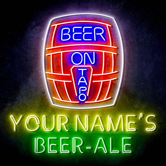 Custom Ultra-Bright Home Brew Brewery Beer-Ale LED Sign with Remote (Neon-Style, LED Technology) - Way Up Gifts