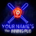 Custom Ultra-Bright Man Cave Baseball Bar 10th Inning Pub LED Sign with Remote (Neon-Style, LED Technology) - Way Up Gifts