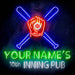 Custom Ultra-Bright Man Cave Baseball Bar 10th Inning Pub LED Sign with Remote (Neon-Style, LED Technology) - Way Up Gifts