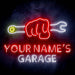 Personalized Ultra-Bright Man Cave Tools Garage LED Sign with Remote (Neon-Style, LED Technology) - Way Up Gifts
