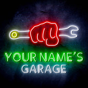 Personalized Ultra-Bright Man Cave Tools Garage LED Sign with Remote (Neon-Style, LED Technology) - LED Gift Works