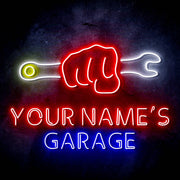Personalized Ultra-Bright Man Cave Tools Garage LED Sign with Remote (Neon-Style, LED Technology) - LED Gift Works