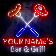 Custom Ultra-Bright Restaurant Home Kitchen Bar & Grill LED Sign with Remote (Neon-Style, LED Technology) - LED Gift Works