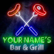 Custom Ultra-Bright Restaurant Home Kitchen Bar & Grill LED Sign with Remote (Neon-Style, LED Technology) - LED Gift Works