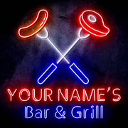 Custom Ultra-Bright Restaurant Home Kitchen Bar & Grill LED Sign with Remote (Neon-Style, LED Technology) - LED Gift Works