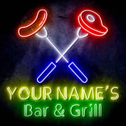 Custom Ultra-Bright Restaurant Home Kitchen Bar & Grill LED Sign with Remote (Neon-Style, LED Technology) - LED Gift Works