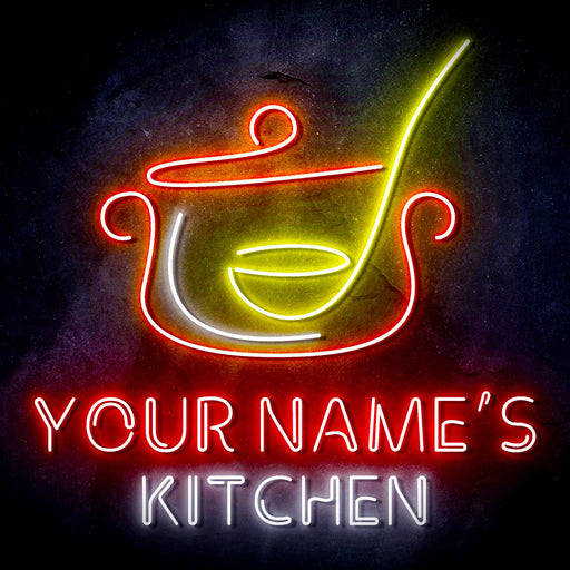 Custom Ultra-Bright Cooking Bistro Kitchen LED Sign with Remote (Neon-Style, LED Technology) - Way Up Gifts