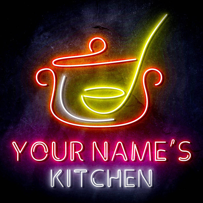 Custom Ultra-Bright Cooking Bistro Kitchen LED Sign with Remote (Neon-Style, LED Technology) - Way Up Gifts