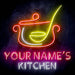 Custom Ultra-Bright Cooking Bistro Kitchen LED Sign with Remote (Neon-Style, LED Technology) - Way Up Gifts