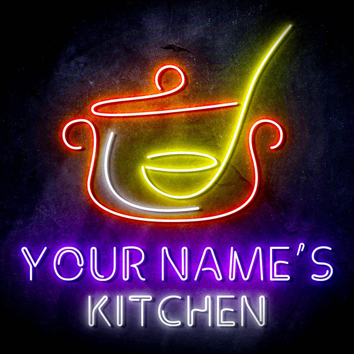 Custom Ultra-Bright Cooking Bistro Kitchen LED Sign with Remote (Neon-Style, LED Technology) - Way Up Gifts