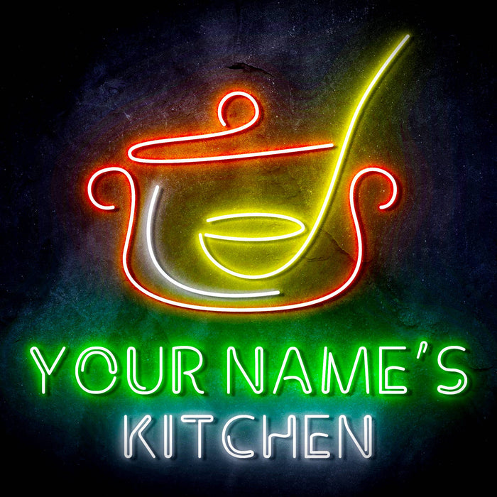Custom Ultra-Bright Cooking Bistro Kitchen LED Sign with Remote (Neon-Style, LED Technology) - Way Up Gifts