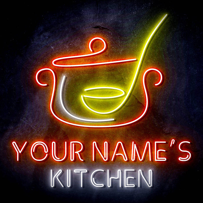 Custom Ultra-Bright Cooking Bistro Kitchen LED Sign with Remote (Neon-Style, LED Technology) - Way Up Gifts