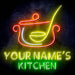 Custom Ultra-Bright Cooking Bistro Kitchen LED Sign with Remote (Neon-Style, LED Technology) - Way Up Gifts