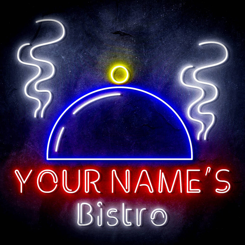 Custom Ultra-Bright Bistro Restaurant Home Kitchen LED Sign with Remote (Neon-Style, LED Technology) - LED Gift Works