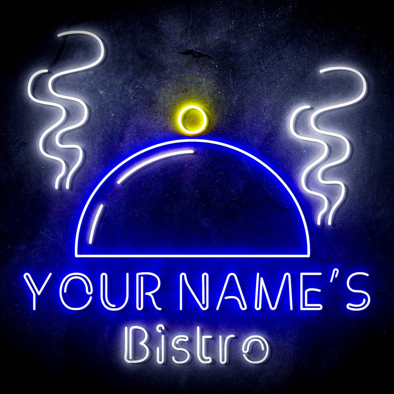 Custom Ultra-Bright Bistro Restaurant Home Kitchen LED Sign with Remote (Neon-Style, LED Technology) - LED Gift Works