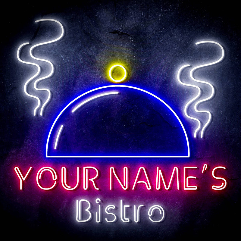Custom Ultra-Bright Bistro Restaurant Home Kitchen LED Sign with Remote (Neon-Style, LED Technology) - LED Gift Works