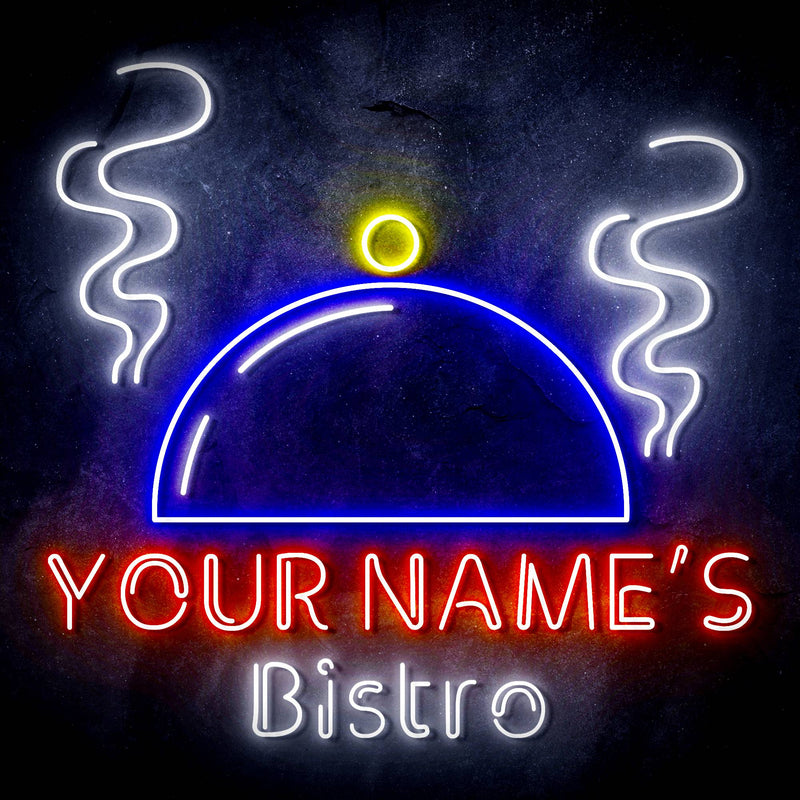 Custom Ultra-Bright Bistro Restaurant Home Kitchen LED Sign with Remote (Neon-Style, LED Technology) - LED Gift Works