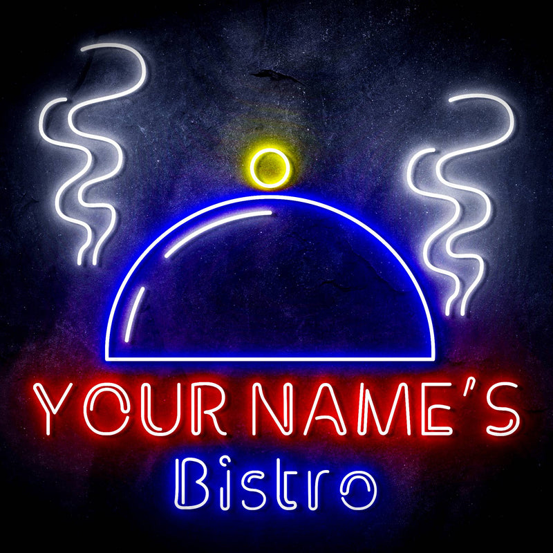 Custom Ultra-Bright Bistro Restaurant Home Kitchen LED Sign with Remote (Neon-Style, LED Technology) - LED Gift Works