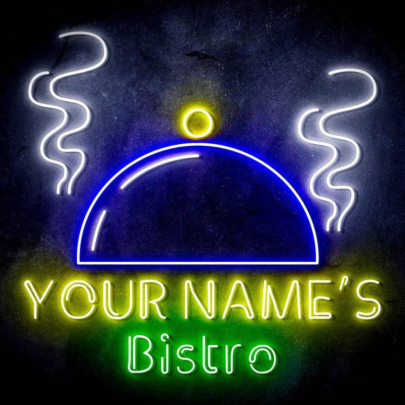 Custom Ultra-Bright Bistro Restaurant Home Kitchen LED Sign with Remote (Neon-Style, LED Technology) - LED Gift Works