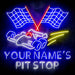 Custom Ultra-Bright Car Racing Beer Bar Pit Stop LED Sign with Remote (Neon-Style, LED Technology) - Way Up Gifts
