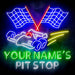 Custom Ultra-Bright Car Racing Beer Bar Pit Stop LED Sign with Remote (Neon-Style, LED Technology) - Way Up Gifts