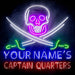 Custom Ultra-Bright Pirate Skull Swords Man Cave Room LED Sign with Remote (Neon-Style, LED Technology) - Way Up Gifts