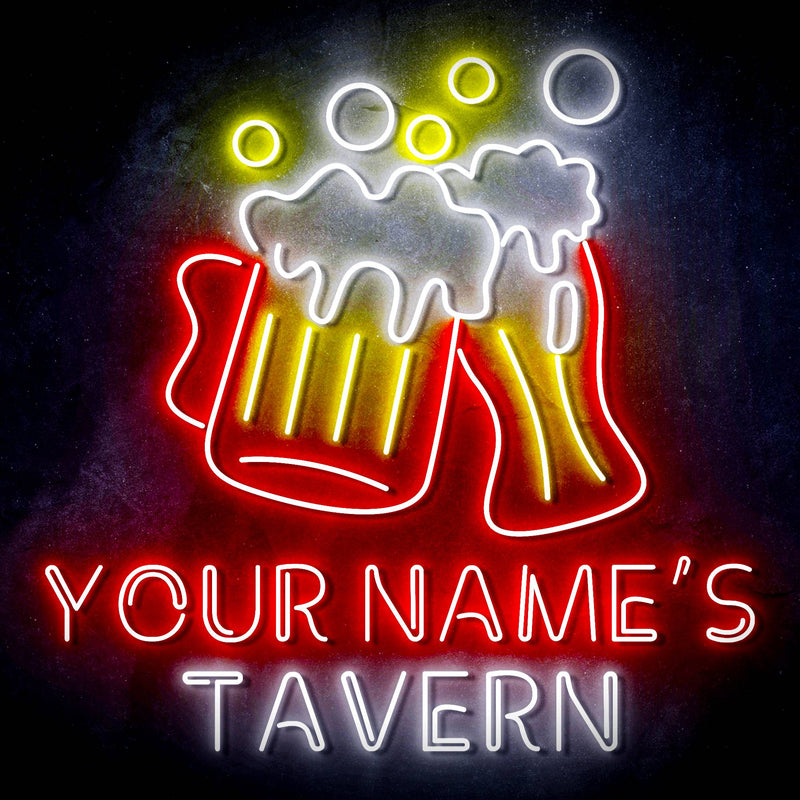 Custom Ultra-Bright Home Bar Beer Pub Tavern LED Sign with Remote (Neon-Style, LED Technology) - LED Gift Works