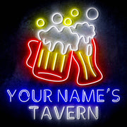 Custom Ultra-Bright Home Bar Beer Pub Tavern LED Sign with Remote (Neon-Style, LED Technology) - LED Gift Works