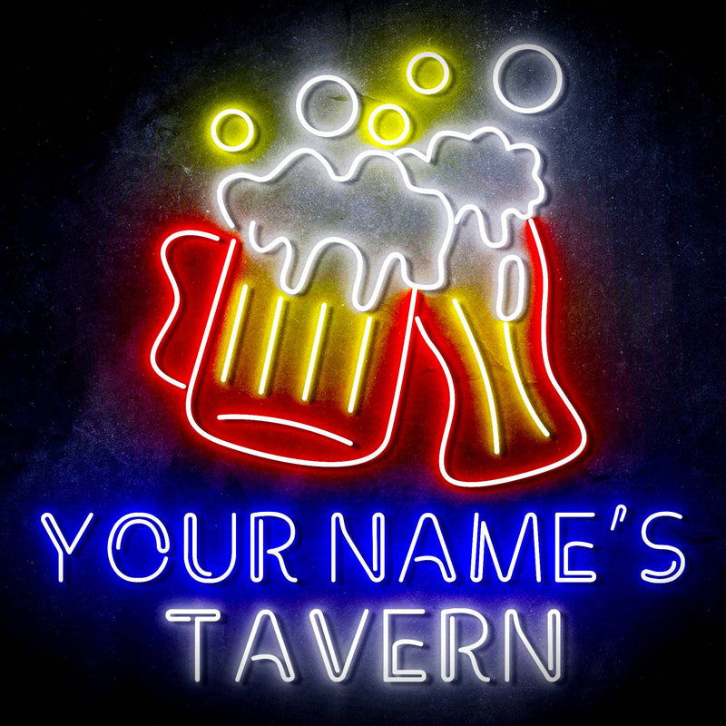 Custom Ultra-Bright Home Bar Beer Pub Tavern LED Sign with Remote (Neon-Style, LED Technology) - LED Gift Works