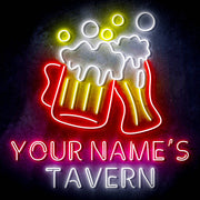 Custom Ultra-Bright Home Bar Beer Pub Tavern LED Sign with Remote (Neon-Style, LED Technology) - LED Gift Works