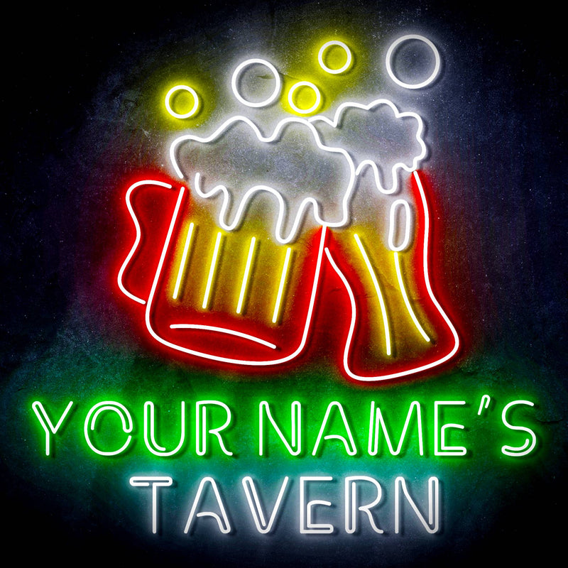Custom Ultra-Bright Home Bar Beer Pub Tavern LED Sign with Remote (Neon-Style, LED Technology) - LED Gift Works