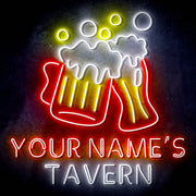 Custom Ultra-Bright Home Bar Beer Pub Tavern LED Sign with Remote (Neon-Style, LED Technology) - LED Gift Works