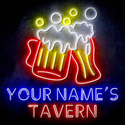 Custom Ultra-Bright Home Bar Beer Pub Tavern LED Sign with Remote (Neon-Style, LED Technology) - LED Gift Works