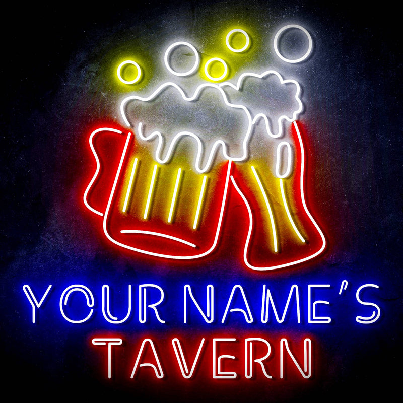 Custom Ultra-Bright Home Bar Beer Pub Tavern LED Sign with Remote (Neon-Style, LED Technology) - LED Gift Works