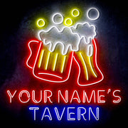Custom Ultra-Bright Home Bar Beer Pub Tavern LED Sign with Remote (Neon-Style, LED Technology) - LED Gift Works