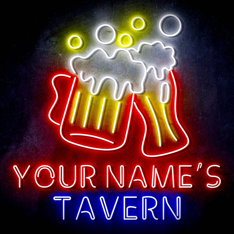 Custom Ultra-Bright Home Bar Beer Pub Tavern LED Sign with Remote (Neon-Style, LED Technology) - LED Gift Works