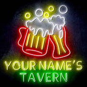 Custom Ultra-Bright Home Bar Beer Pub Tavern LED Sign with Remote (Neon-Style, LED Technology) - LED Gift Works