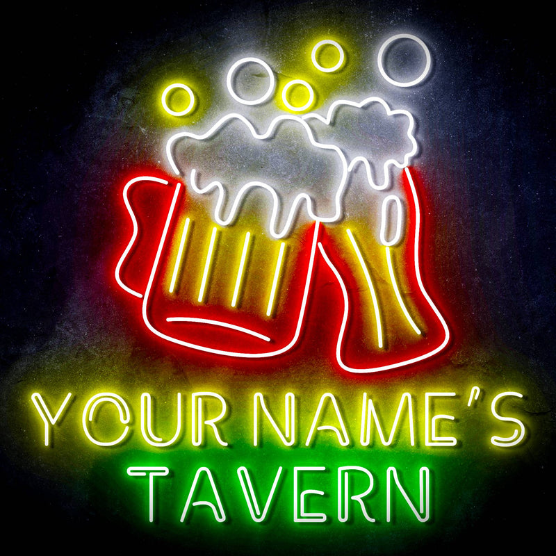 Custom Ultra-Bright Home Bar Beer Pub Tavern LED Sign with Remote (Neon-Style, LED Technology) - LED Gift Works