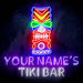 Personalized Ultra-Bright Tiki Bar LED Sign with Remote (Neon-Style, LED Technology) - Way Up Gifts