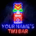 Personalized Ultra-Bright Tiki Bar LED Sign with Remote (Neon-Style, LED Technology) - Way Up Gifts