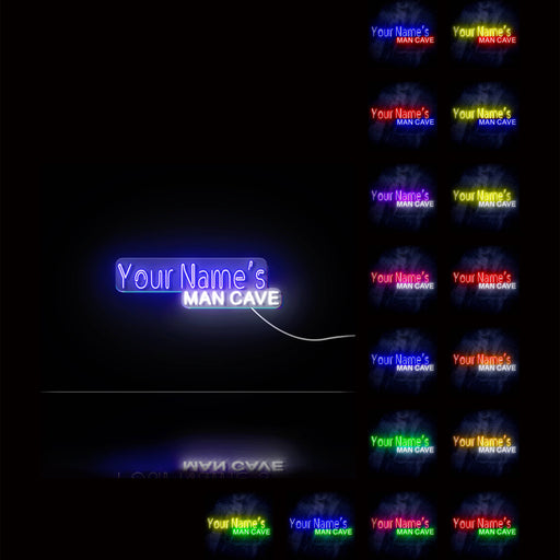 Personalized Ultra-Bright Game Room Man Cave Custom Text LED Sign with Remote (Neon-Style, LED Technology) - LED Gift Works