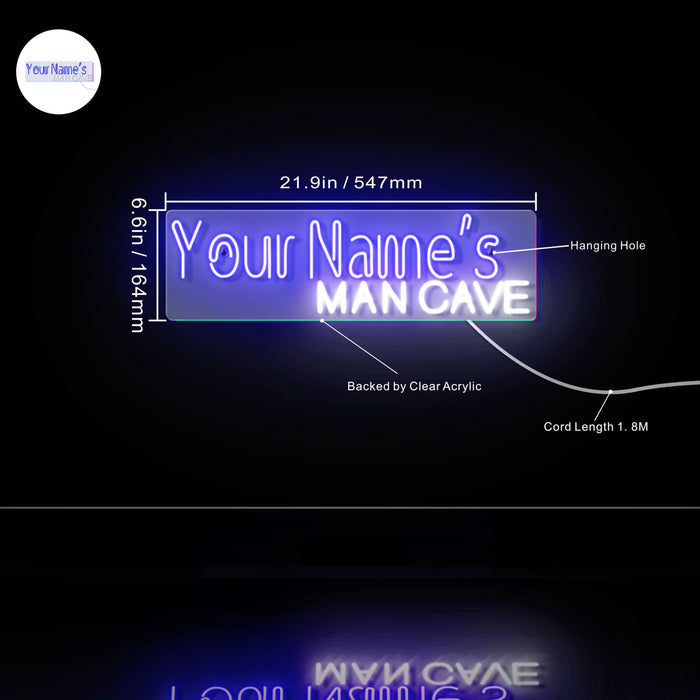Personalized Ultra-Bright Game Room Man Cave Custom Text LED Sign with Remote (Neon-Style, LED Technology) - Way Up Gifts