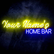 Personalized Ultra-Bright Home Bar Custom Text LED Sign with Remote (Neon-Style, LED Technology) - LED Gift Works